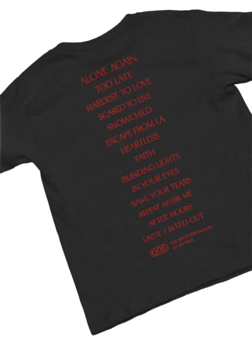 the weeknd merch t-shirt 2026