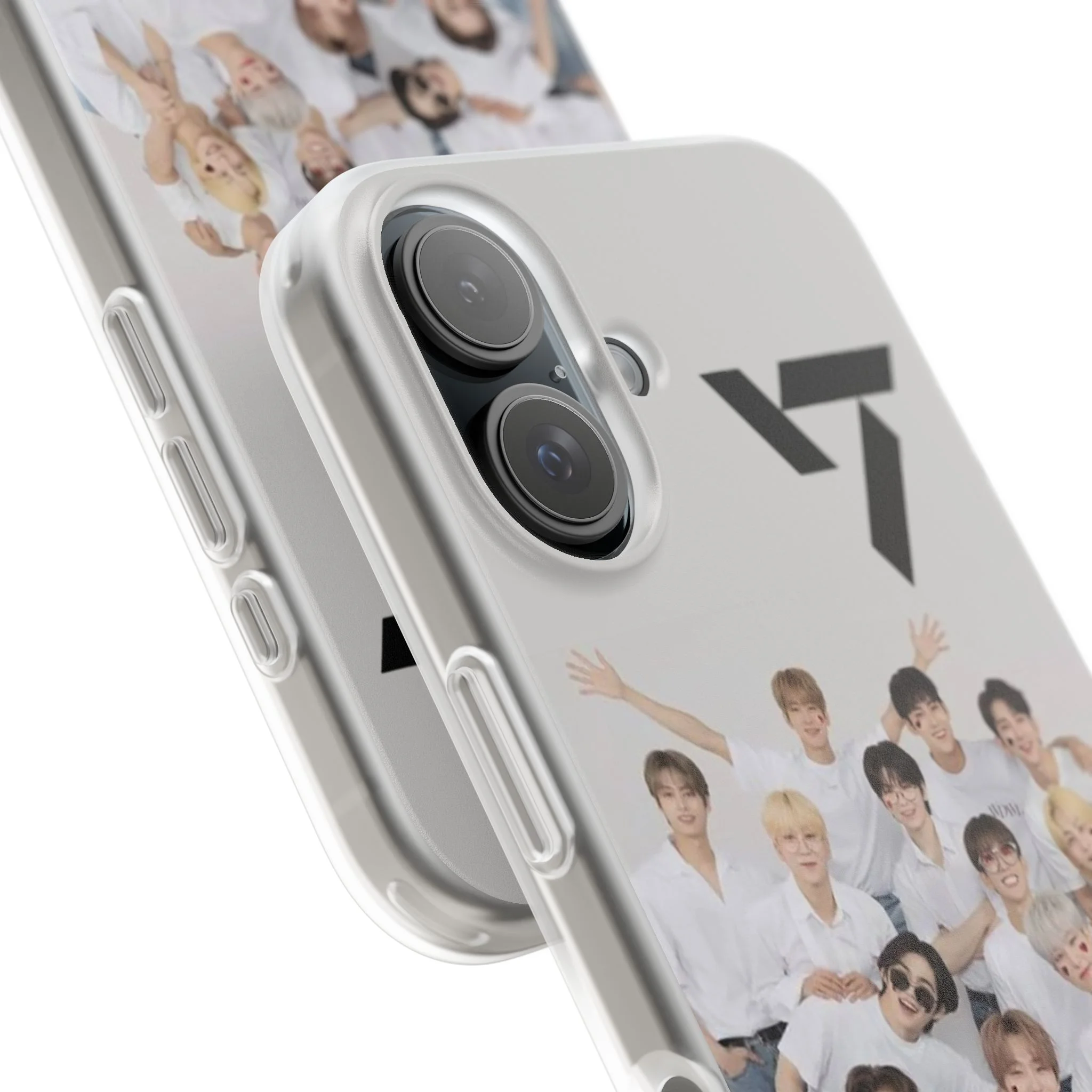 Seventeen Phone Case with colorful designs related to the albums