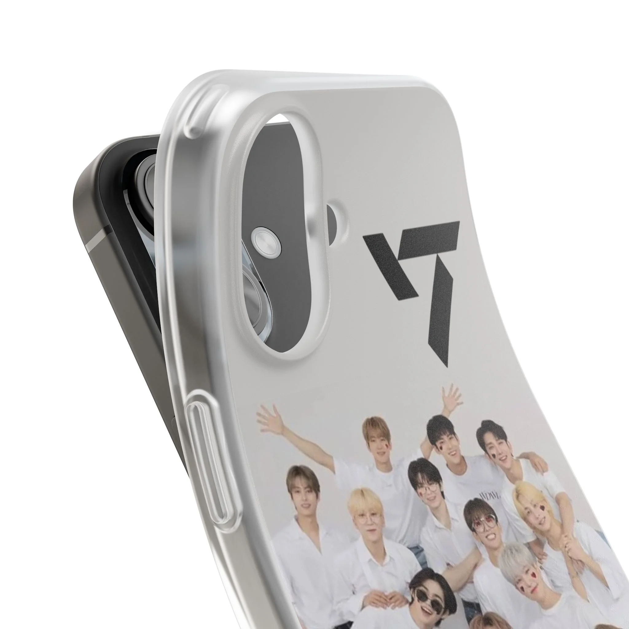 Seventeen Phone Case with colorful designs related to the albums